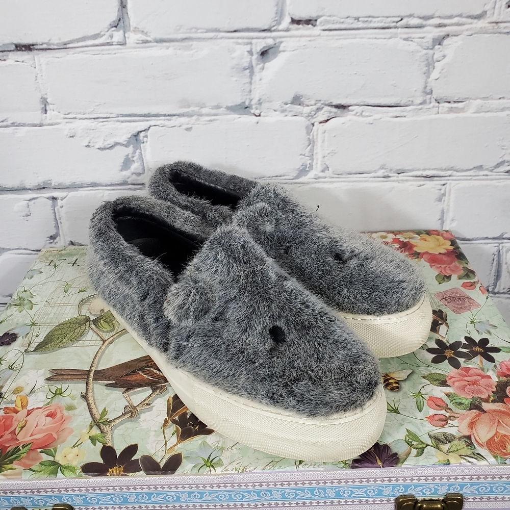Joshua Sanders Gray Bear Sneakers